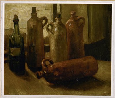 Csendélet öt üveggel ... (olaj, vászon) alkotó: Vincent van Gogh