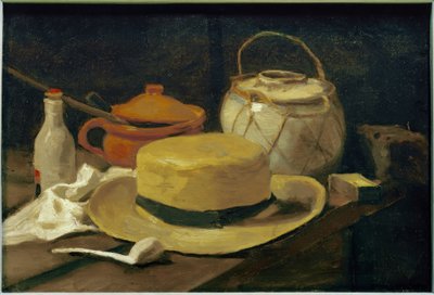 Csendélet sárga szalmakalappal alkotó: Vincent van Gogh