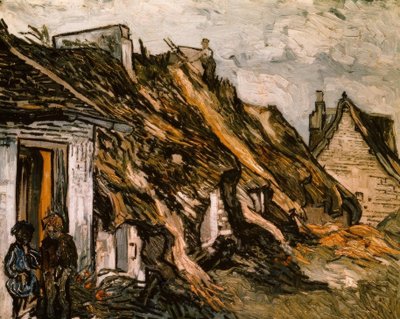 Nádfedeles kunyhók Chaponvalban alkotó: Vincent van Gogh