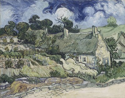 Nádfedeles kunyhók Cordeville-ben, 1890 alkotó: Vincent van Gogh