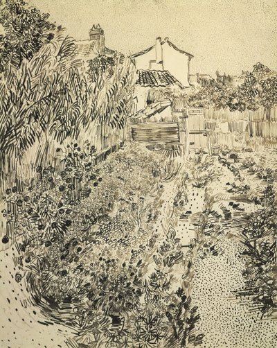 A virágos kert, 1888 alkotó: Vincent van Gogh