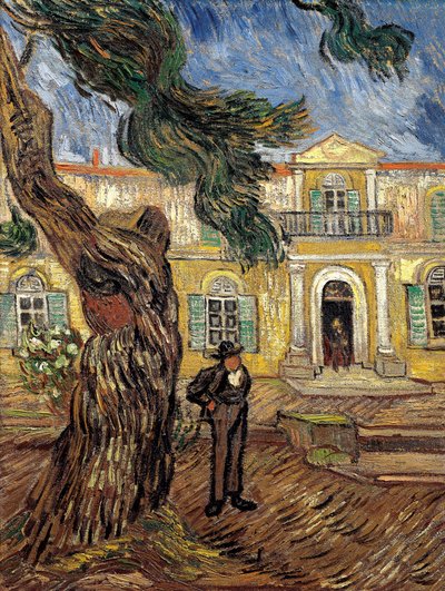 A Saint Paul Kórház Saint Remy de Provence-ban - olaj, vászon alkotó: Vincent van Gogh