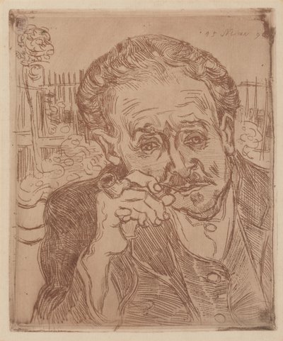 A férfi a pipával: Gachet doktor portréja alkotó: Vincent van Gogh