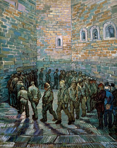 A börtönudvar, 1890. alkotó: Vincent van Gogh