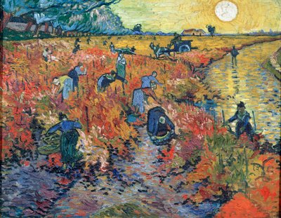 A vörös szőlőskertek Arles-ban, 1888. alkotó: Vincent van Gogh