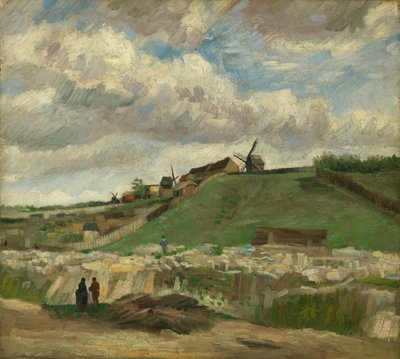 A montmartre-i domb kőbányával alkotó: Vincent van Gogh