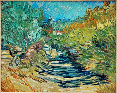 A Saint-Remy felé vezető út (olaj, vászon) alkotó: Vincent van Gogh