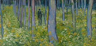 Aljnövényzet két figurával alkotó: Vincent van Gogh