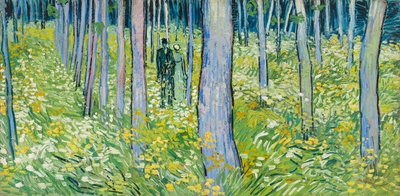 Aljnövényzet két alakkal alkotó: Vincent van Gogh