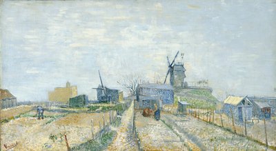 Zöldséges kertek és a Moulin de Blute-Fin a Montmartre-on alkotó: Vincent van Gogh