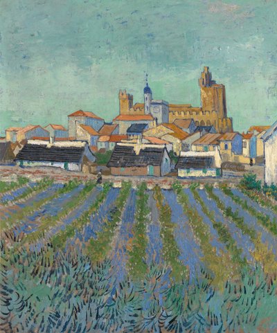 Saintes-Maries-de-la-Mer látképe alkotó: Vincent van Gogh