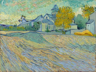 Kilátás a menedékházra és a Saint-Remy-kápolnára, 1889 alkotó: Vincent van Gogh