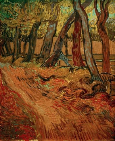 Ösvény a szanatórium kertjében alkotó: Vincent van Gogh