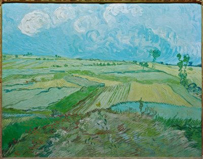 Búzamezők Auvers-ben esőfelhőkkel alkotó: Vincent van Gogh