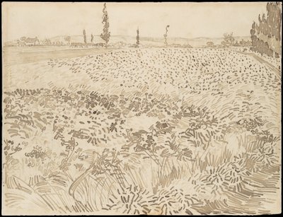 Búzamező alkotó: Vincent van Gogh