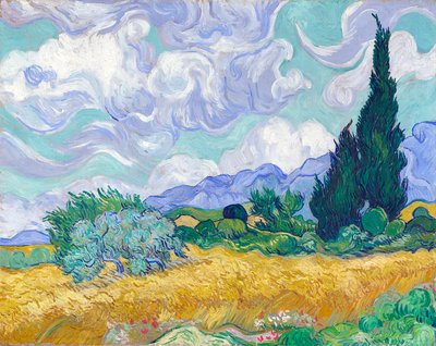 Búzamező ciprusokkal alkotó: Vincent van Gogh