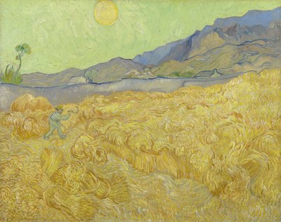 Búzamező aratóval alkotó: Vincent van Gogh