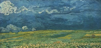 Búzamezők a zivatarfelhők alatt, 1890. július, 1947. alkotó: Vincent van Gogh