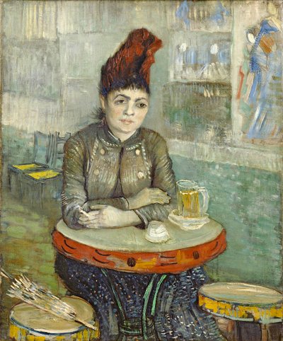 Nő a Tambourin kávézóban alkotó: Vincent van Gogh