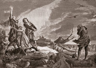 Spanyol függetlenségi háború (1808-1814). Temetés a madridi La Moncloában május 3-án alkotó: Vincente Gonzalez Palmaroli