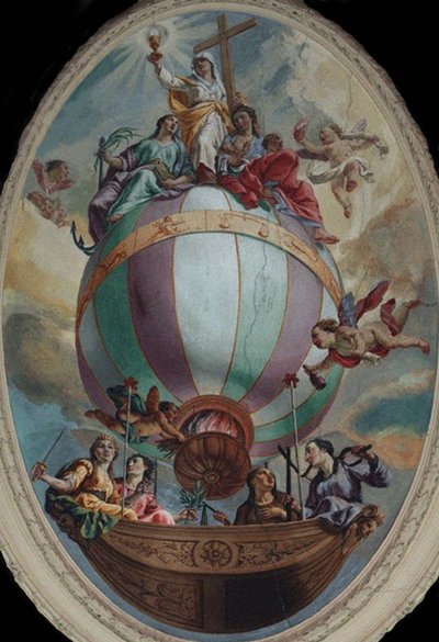 Erény egy léggömbön alkotó: Vincenzo Angelo Orelli
