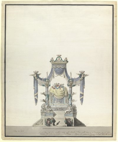 Katafalk Nagy Katalin császárné számára 1729-1796, 1796 alkotó: Vincenzo Brenna