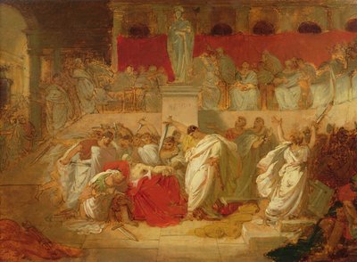 Caesar halála alkotó: Vincenzo Camuccini