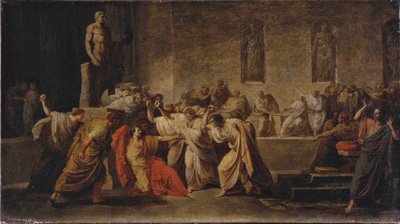 Julius Caesar halála alkotó: Vincenzo Camuccini
