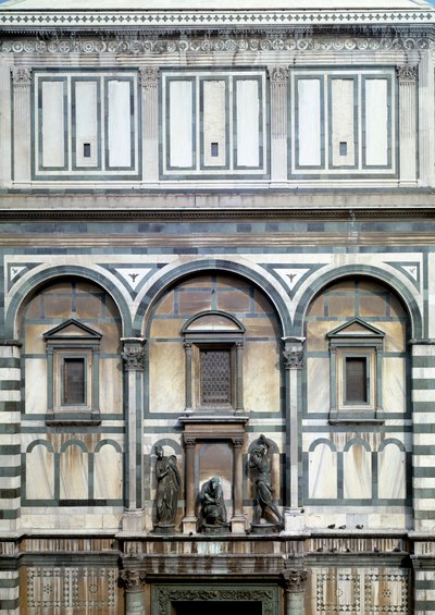 Keresztelő Szent János, hóhéra és Salome (részlet a firenzei keresztelőkápolnáról) - szobor alkotó: Vincenzo Danti