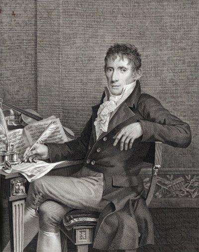 Alessandro Rolla hegedűművész és zeneszerző portréja 1757-1841 , c. 1810. alkotó: Vincenzo Raggio