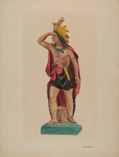 Szivarbolt indiai, c. 1941. alkotó: Violet Hartenstein