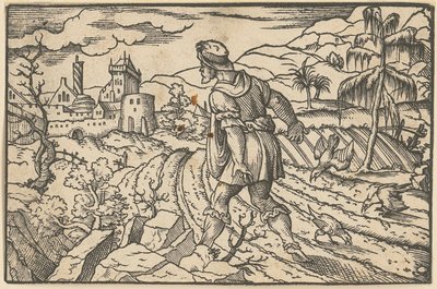 Ézsaiás ajkait egy szeráf tisztította meg [recto]; Jeremiás látomása [verso] alkotó: Virgil Solis