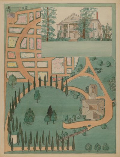 Jumel-kúria, c. 1936. alkotó: Virginia Richards