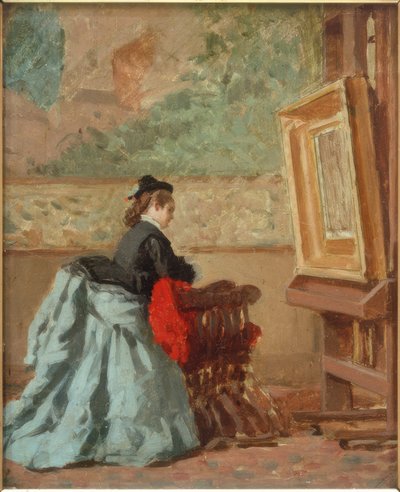 A stúdióban alkotó: Vito d Ancona