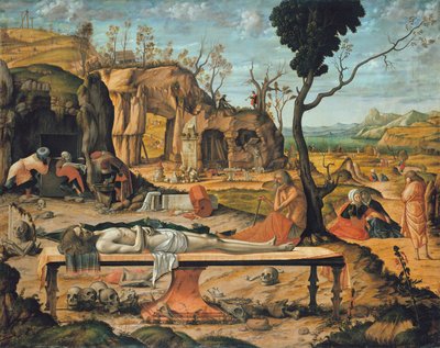 Krisztus sírjának előkészítése alkotó: Vittore Carpaccio