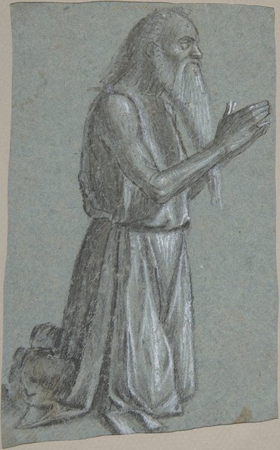Szent Jeromos recto, Katona lándzsával verso, 1460-1525. alkotó: Vittore Carpaccio