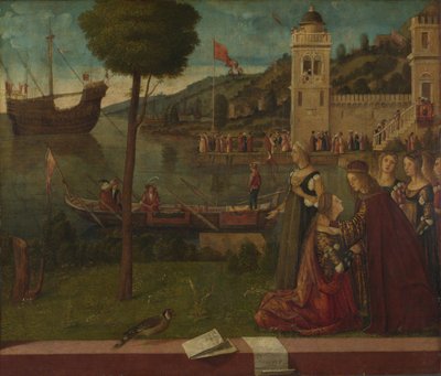 Ceyx távozása, c. 1502-1507 alkotó: Vittore Carpaccio