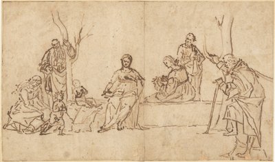 Madonna és gyermek szentekkel egy tájban (Sacra Conversazione) alkotó: Vittore Carpaccio