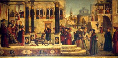 Szent Tryphonius csodája, Vittore Carpaccio (kb. 1465-1525 vagy 1526), ​​San Giorgio degli Schiavoni Iskola, Velence alkotó: Vittore Carpaccio