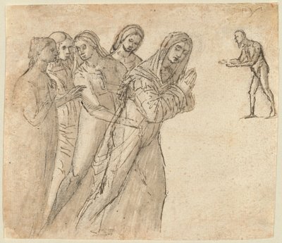 A Szűz és négy másik nő alkotó: Vittore Carpaccio