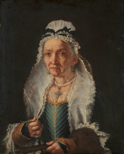 Egy öreg hölgy portréja alkotó: Vittore Ghislandi (circle of)