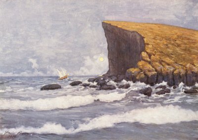 Málta: Comino sziget (színes lithó) alkotó: Vittorio Boron