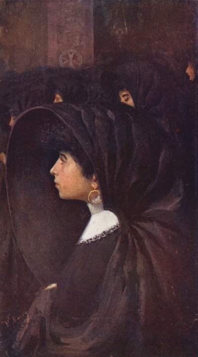 Málta: Valletta (színes litográfia). alkotó: Vittorio Boron