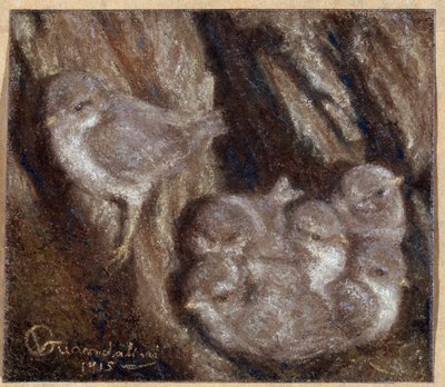 La couvee pasztell, Vittorio Guandalini (1861-1923) alkotó: Vittorio Guandalini