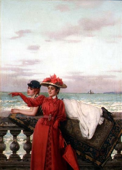 Álmodozók (egyikük a párból) alkotó: Vittorio Matteo Corcos