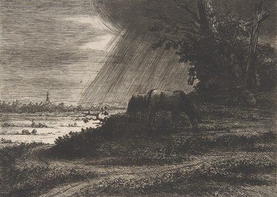 Táj viharral, 18.-19. század eleje. alkotó: Vivant Denon