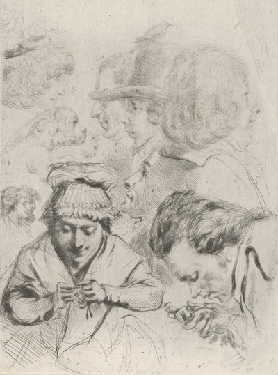 Le Citoyen Aubourg, Mme Aubourg és családjuk Aubourg polgár, Madame Aubourg..., kb. 1795-1805. alkotó: Vivant Denon