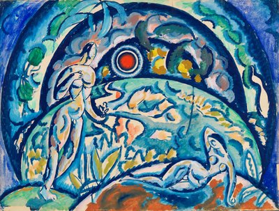 Ádám és Éva, 1910-1911. alkotó: Daniel Vladimir Baranoff-Rossine