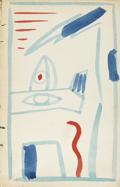 Illusztráció a Kancák tejéhez, David Burlyuk és mások, 1914 alkotó: Vladimir Davidovich Burliuk
