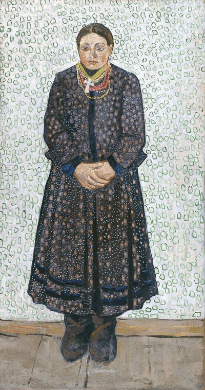 Ukrán parasztasszony, 1910-1911 alkotó: Vladimir Davidovich Burliuk
